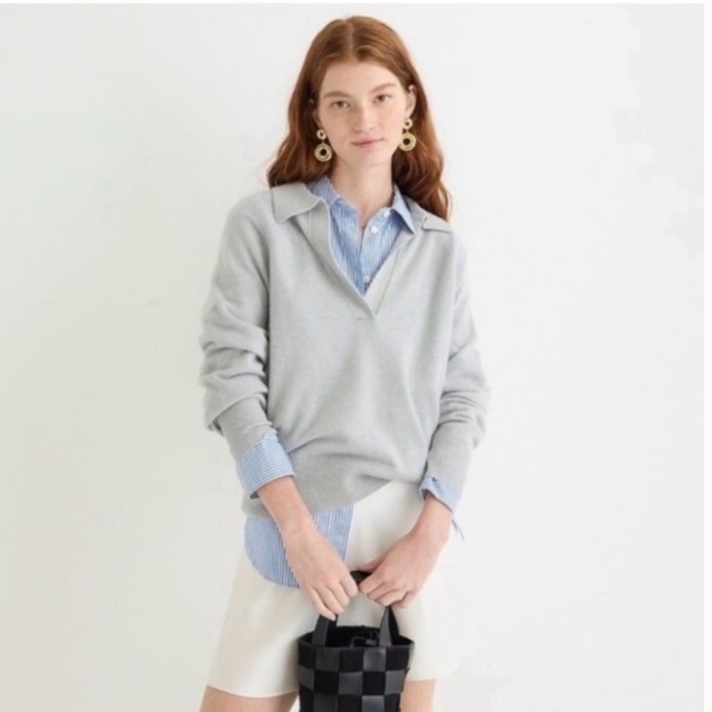J. Crew Cashmere Women's Gray Sweater | Size S | EUC